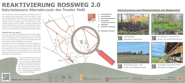 Infotafeln Rossweg (Twuster Padd) Infotafeln Rossweg (Twuster Padd) © Stadt Twistringen